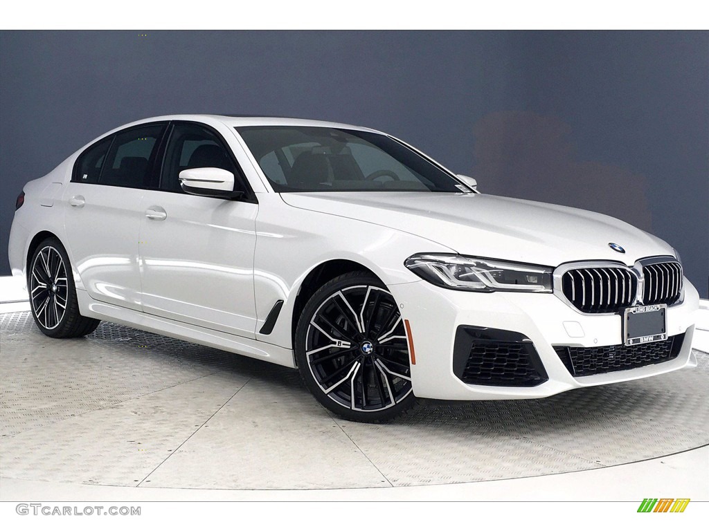 2021 5 Series 540i Sedan - Alpine White / Black photo #19