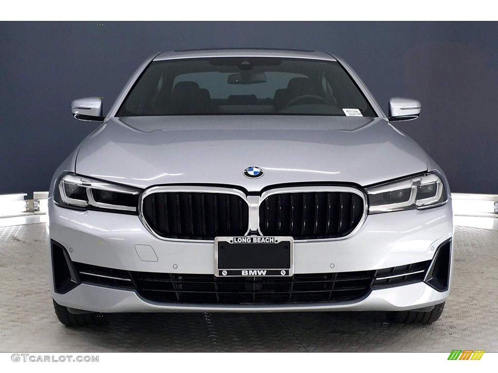 2021 5 Series 530i Sedan - Glacier Silver Metallic / Black photo #2