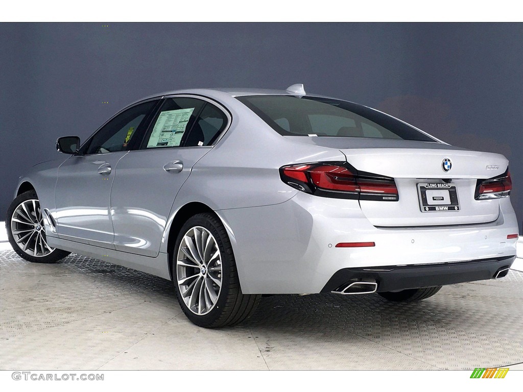 2021 5 Series 530i Sedan - Glacier Silver Metallic / Black photo #3