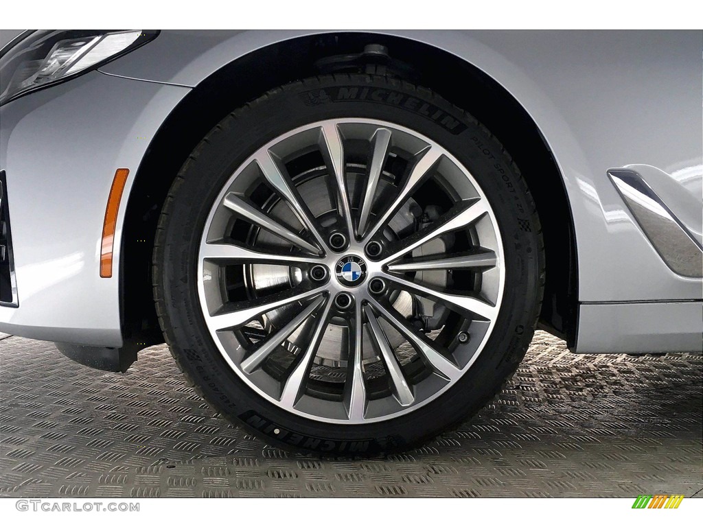 2021 5 Series 530i Sedan - Glacier Silver Metallic / Black photo #13