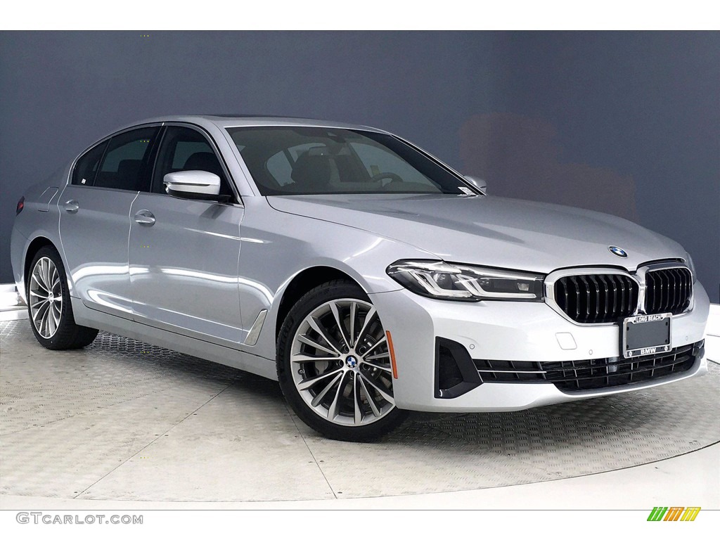 2021 5 Series 530i Sedan - Glacier Silver Metallic / Black photo #19