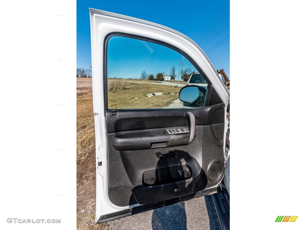 2009 GMC Sierra 1500 Hybrid Crew Cab Dark Titanium/Light Titanium Door Panel Photo #140907071