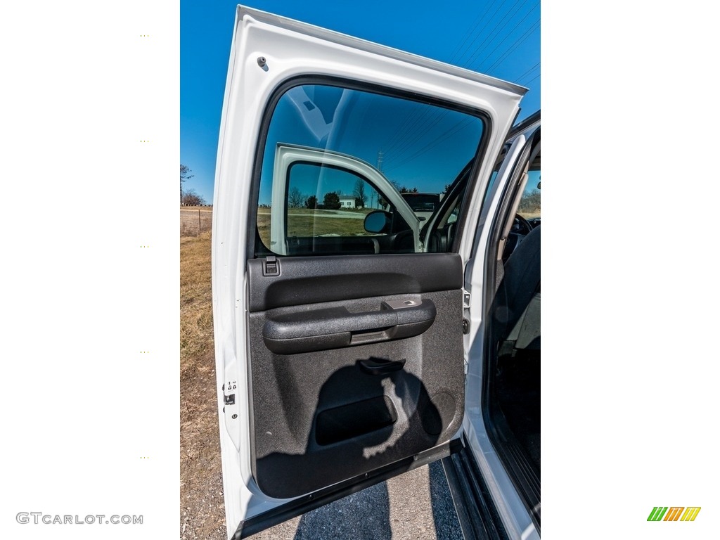 2009 GMC Sierra 1500 Hybrid Crew Cab Dark Titanium/Light Titanium Door Panel Photo #140907074