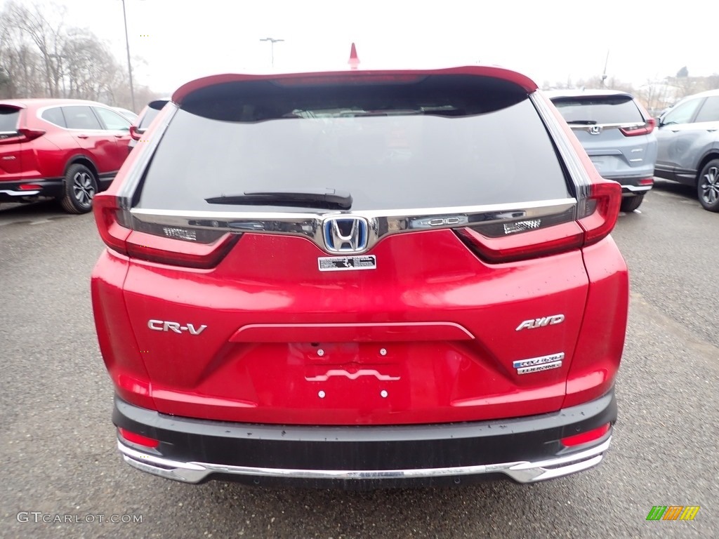 2021 CR-V Touring AWD Hybrid - Radiant Red Metallic / Gray photo #4