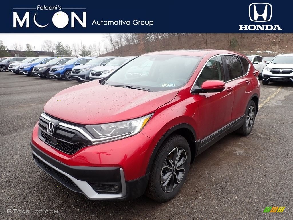 2021 CR-V EX AWD - Radiant Red Metallic / Gray photo #1