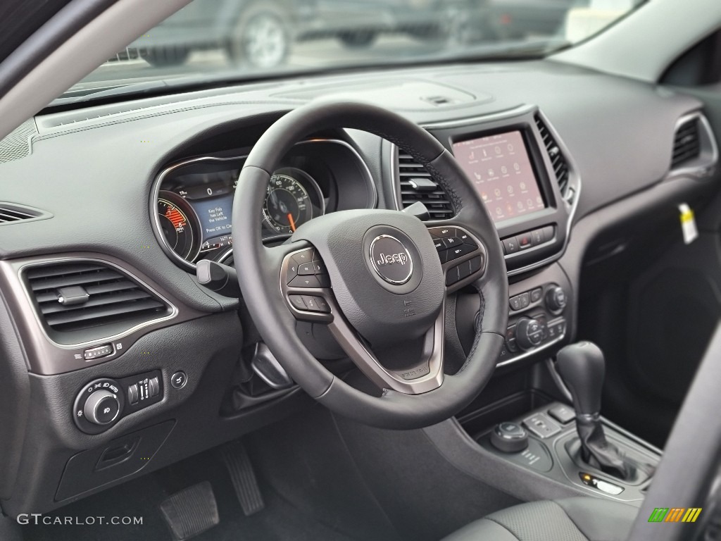 2021 Jeep Cherokee Latitude Lux 4x4 Black Dashboard Photo #140911286