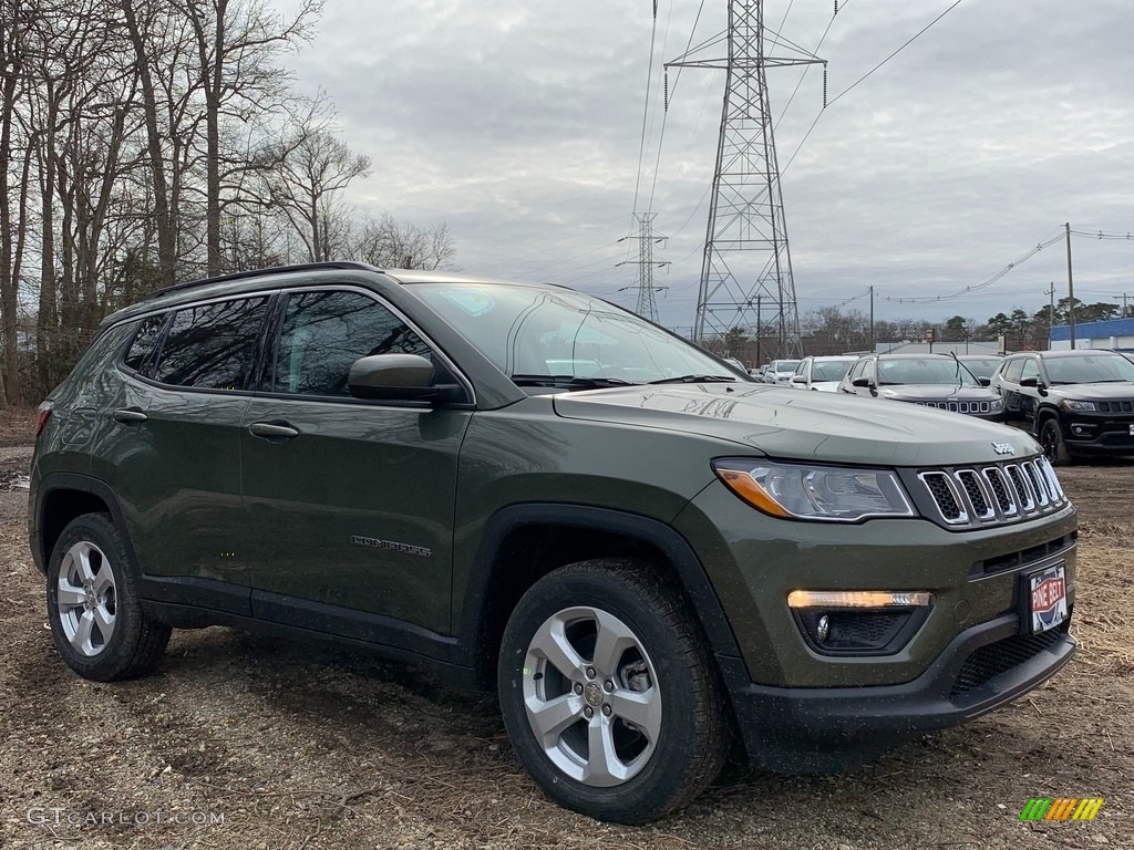 2021 Compass Latitude 4x4 - Olive Green Pearl / Black photo #1