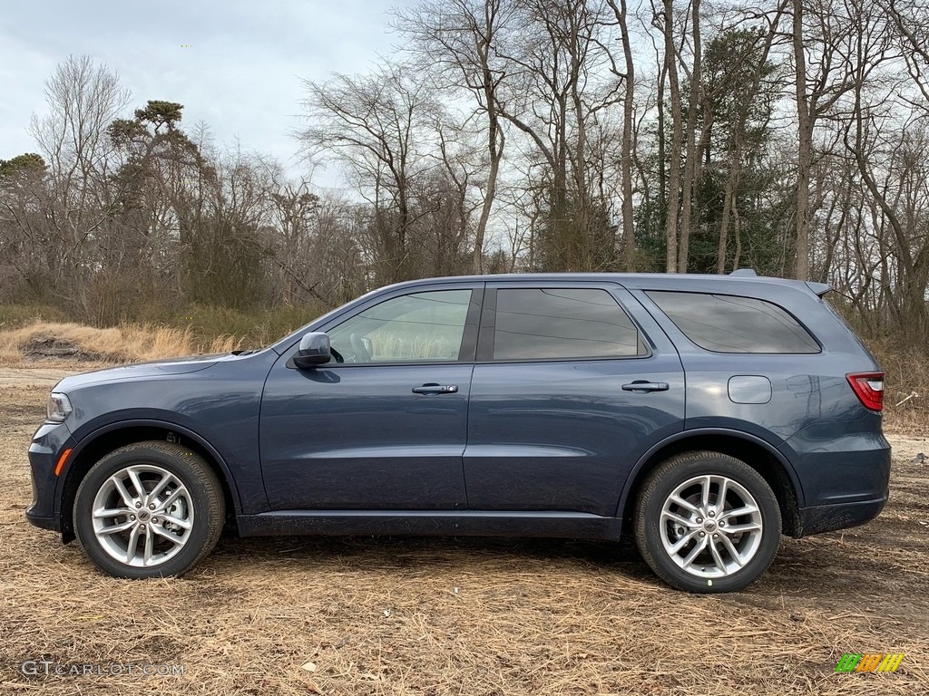 Reactor Blue Pearl 2021 Dodge Durango GT AWD Exterior Photo #140913233