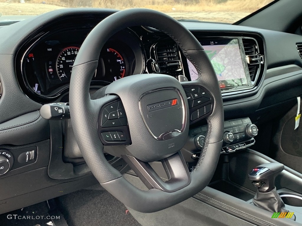 2021 Dodge Durango GT AWD Black Steering Wheel Photo #140913798