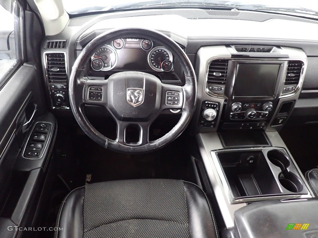 2014 Ram 1500 Sport Crew Cab 4x4 Black Dashboard Photo #140914496