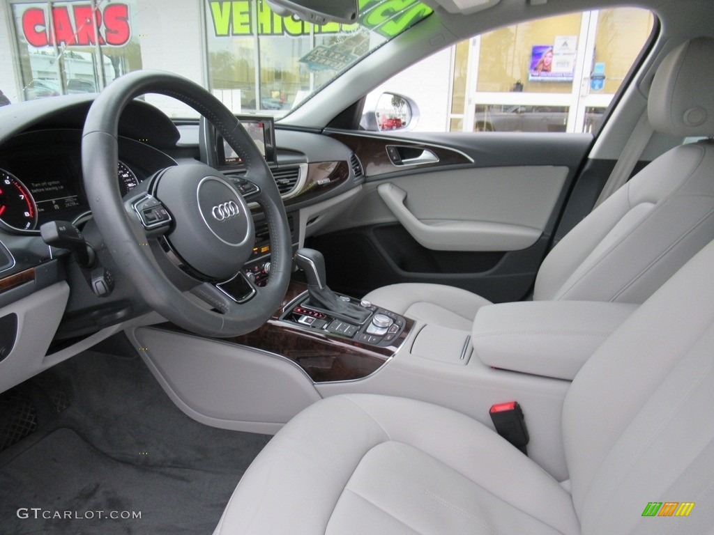 Flint Gray Interior 2017 Audi A6 2.0 TFSI Premium quattro Photo #140915369