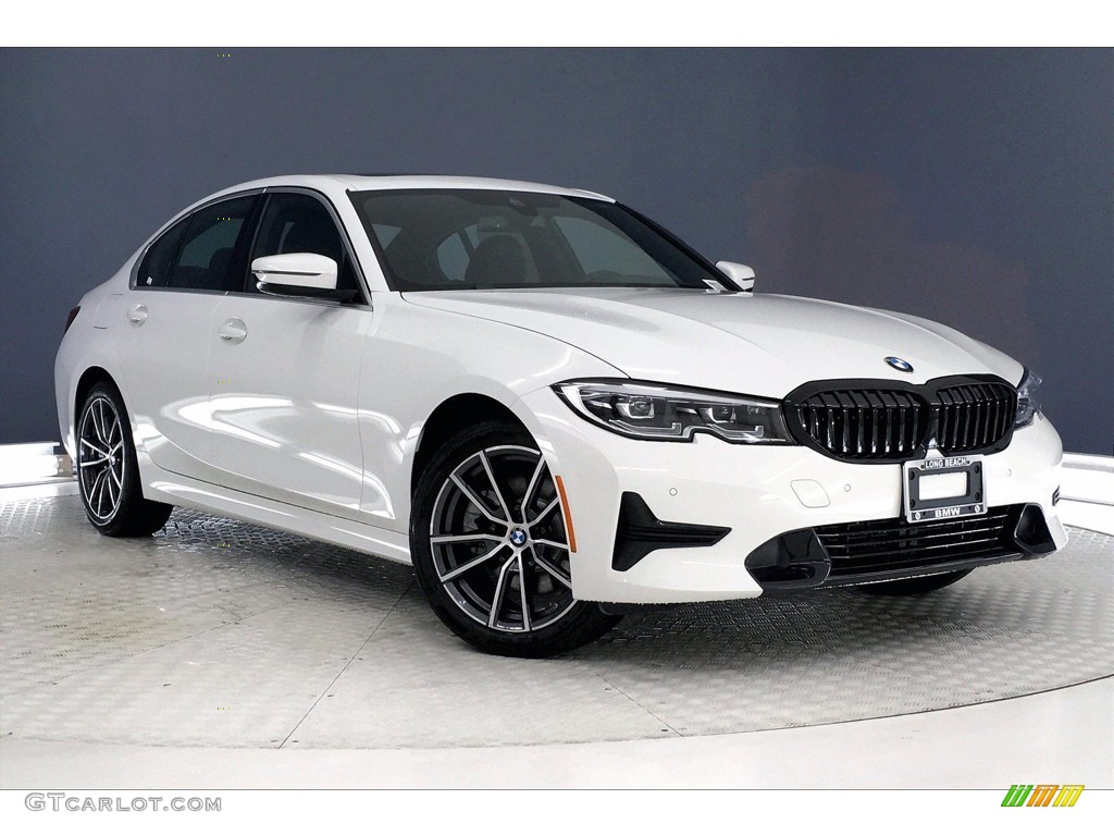 2021 3 Series 330i Sedan - Alpine White / Black photo #1