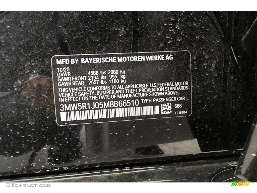 2021 3 Series 330i Sedan - Jet Black / Black photo #19