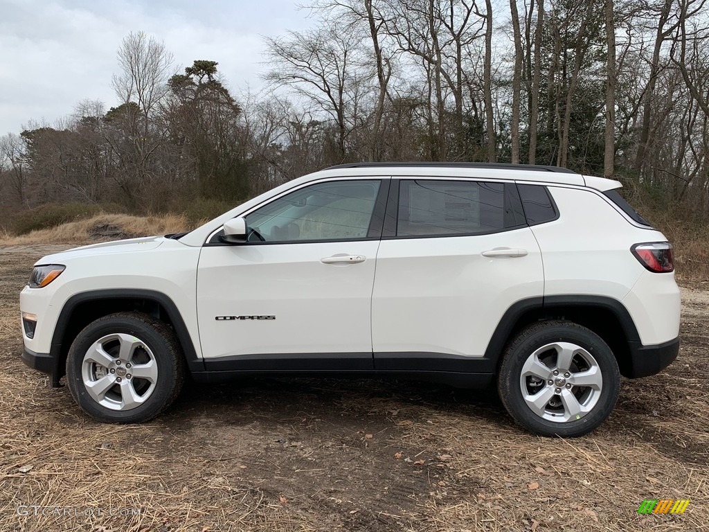 White 2021 Jeep Compass Latitude 4x4 Exterior Photo #140917583
