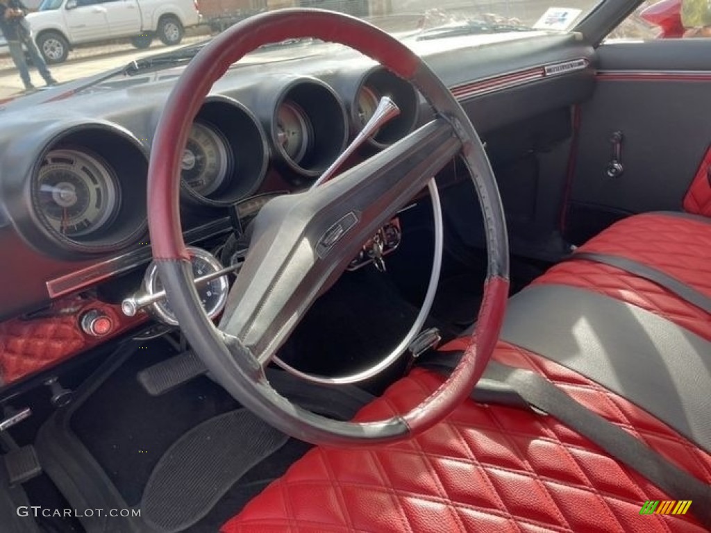 Red/Black Interior 1969 Ford Fairlane 2 Door Hardtop Photo #140918015