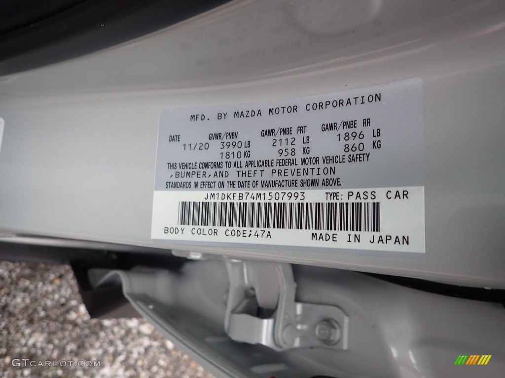 2021 Mazda CX-3 Sport AWD Color Code Photos