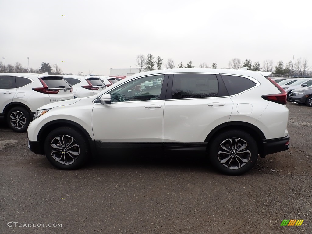 2021 CR-V EX AWD - Platinum White Pearl / Black photo #3