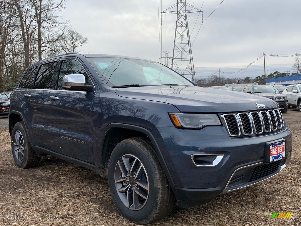 2021 Grand Cherokee Limited 4x4 - Slate Blue Pearl / Black photo #1