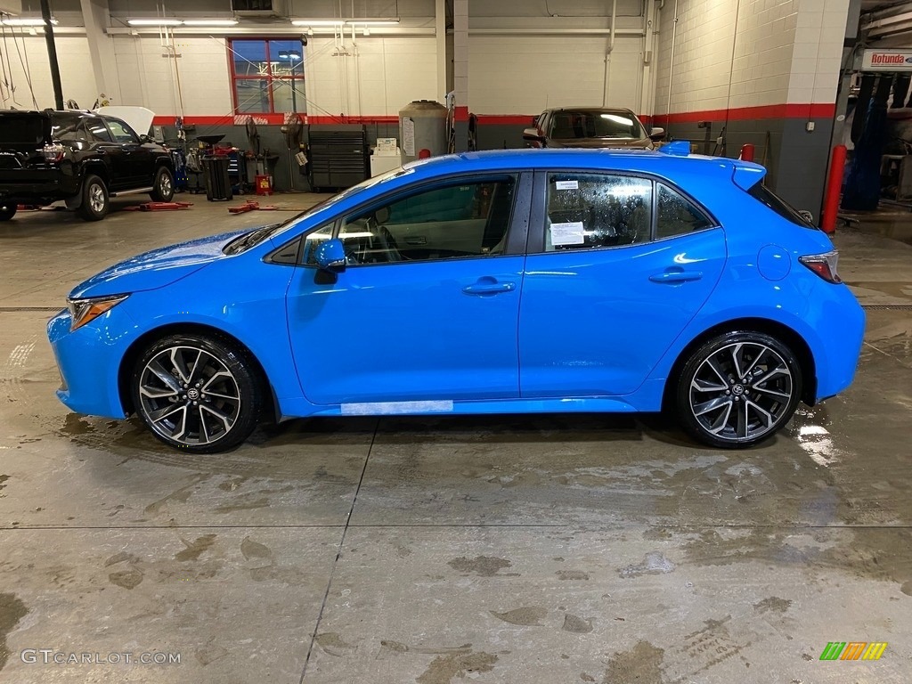 Blue Flame 2021 Toyota Corolla Hatchback XSE Exterior Photo #140919119