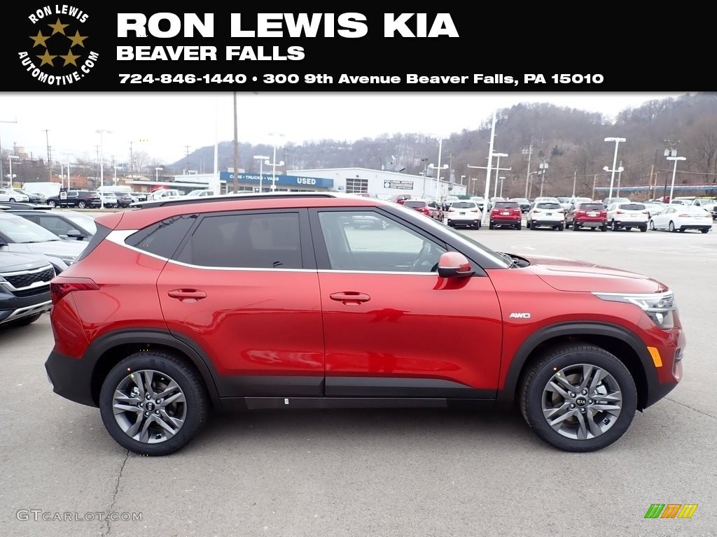 2021 Seltos S AWD - Mars Orange / Black photo #1
