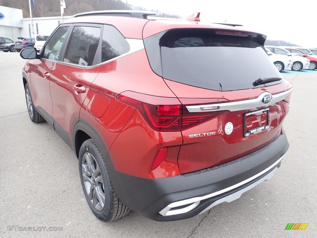 2021 Seltos S AWD - Mars Orange / Black photo #7