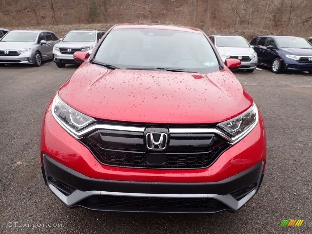 2021 CR-V EX AWD - Radiant Red Metallic / Gray photo #7