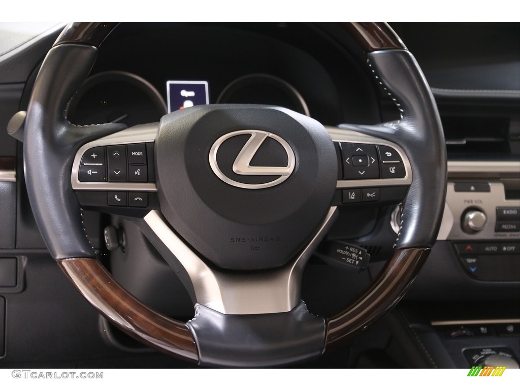 2016 Lexus ES 350 Light Gray Steering Wheel Photo #140921347