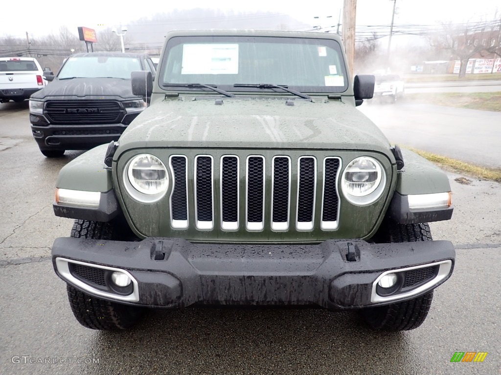 2021 Wrangler Unlimited Sahara 4x4 - Sarge Green / Black photo #8