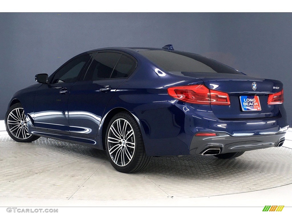 2018 5 Series 540i Sedan - Mediterranean Blue Metallic / Black photo #10