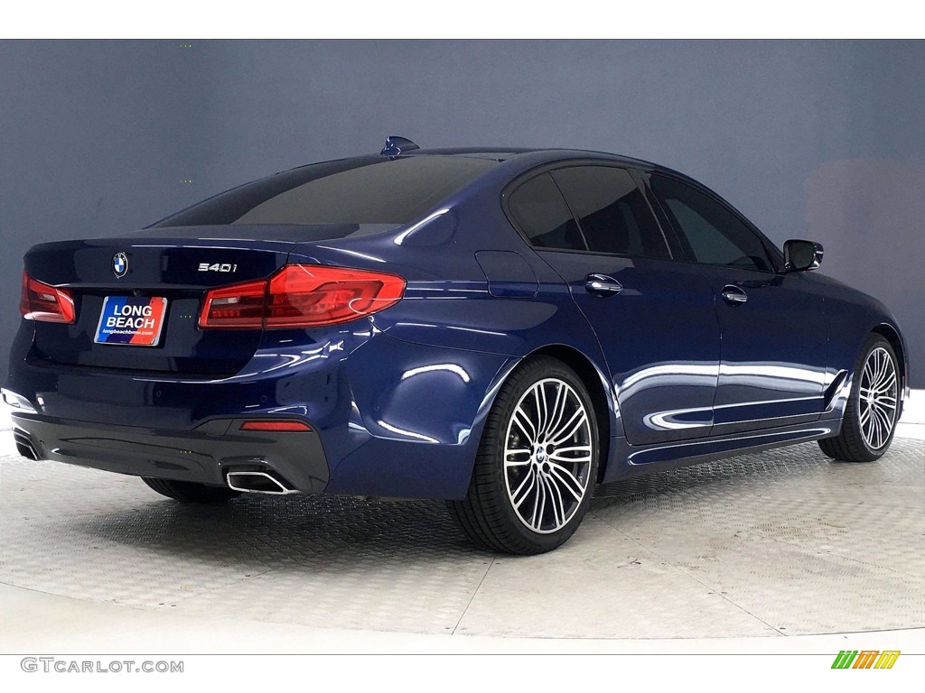 Mediterranean Blue Metallic 2018 BMW 5 Series 540i Sedan Exterior Photo #140921557