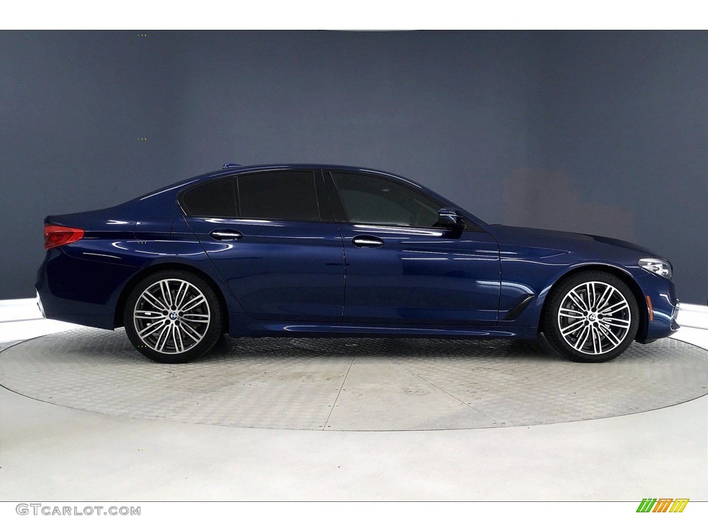 Mediterranean Blue Metallic 2018 BMW 5 Series 540i Sedan Exterior Photo #140921587