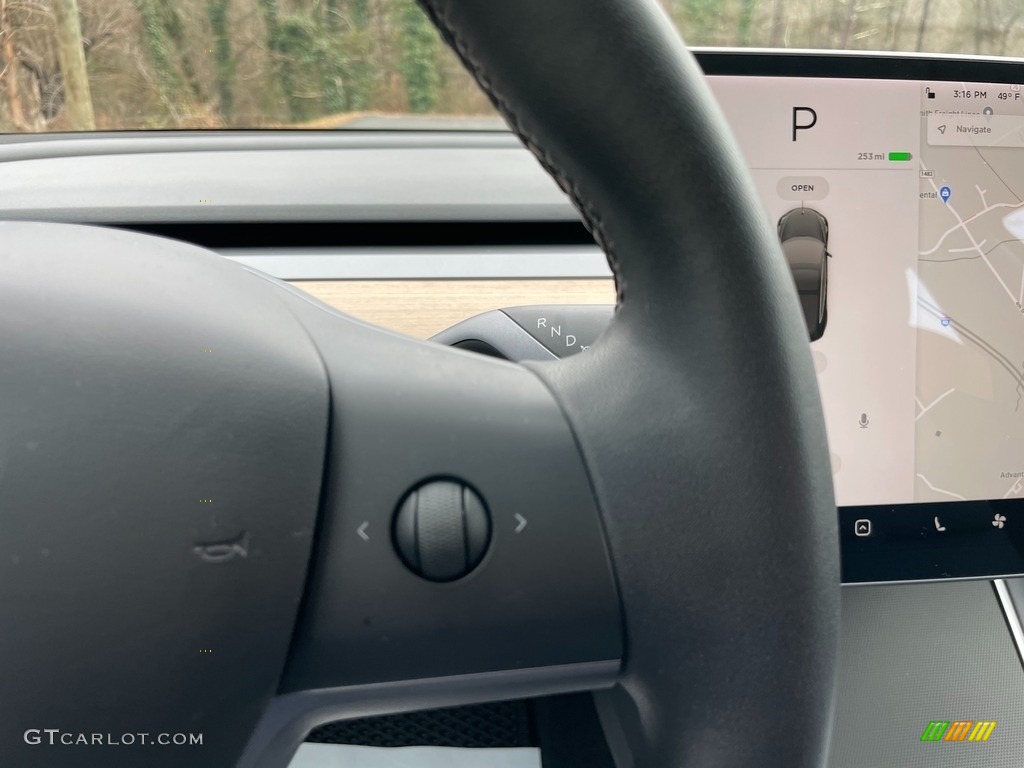 2019 Tesla Model 3 Performance Black Steering Wheel Photo #140921812