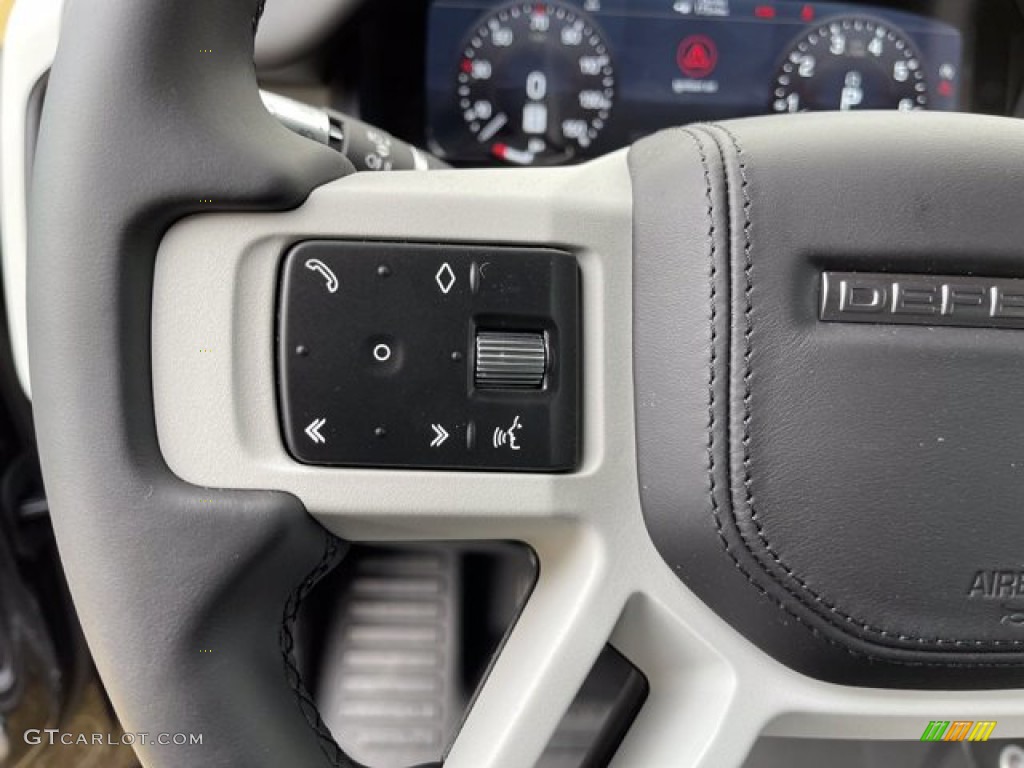 2021 Land Rover Defender 110 X-Dynamic HSE Ebony Steering Wheel Photo #140922208