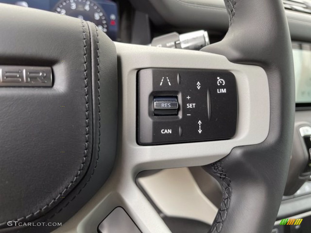 2021 Land Rover Defender 110 X-Dynamic HSE Ebony Steering Wheel Photo #140922226