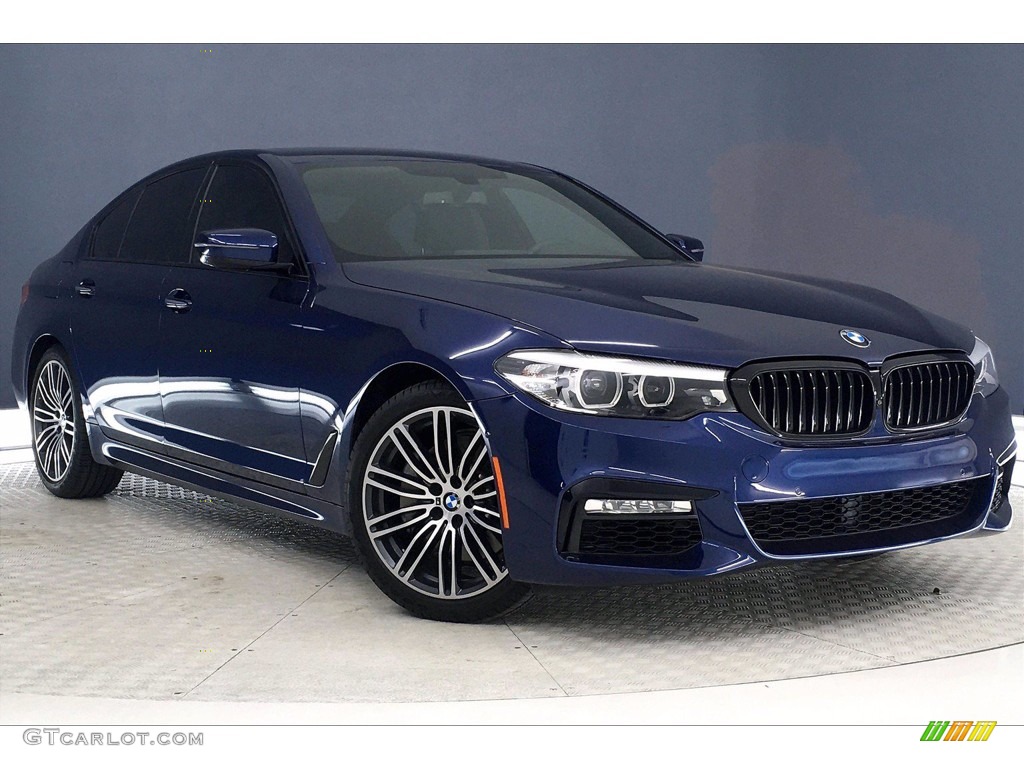 Mediterranean Blue Metallic 2018 BMW 5 Series 540i Sedan Exterior Photo #140922229