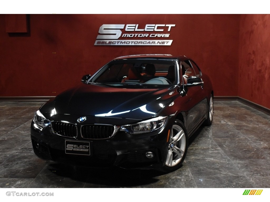2018 4 Series 440i xDrive Convertible - Jet Black / Coral Red photo #1
