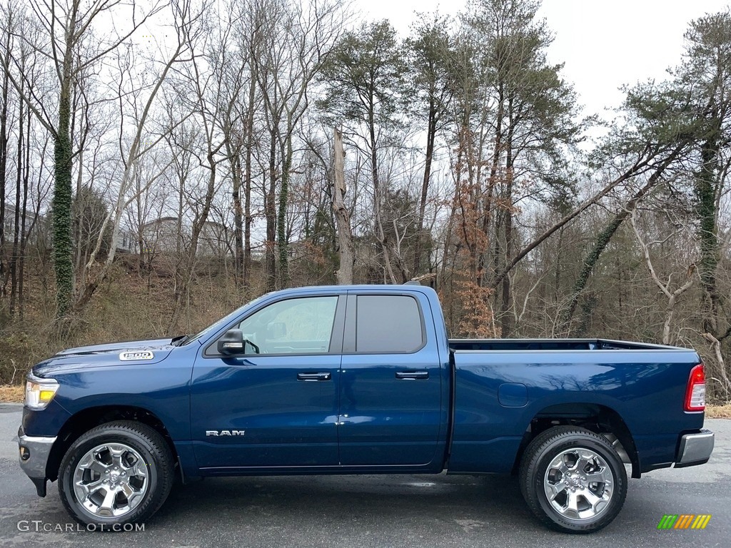 Patriot Blue Pearl 2021 Ram 1500 Big Horn Quad Cab 4x4 Exterior Photo #140925233