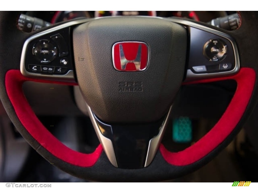 2021 Honda Civic Type R Black/Red Steering Wheel Photo #140925440