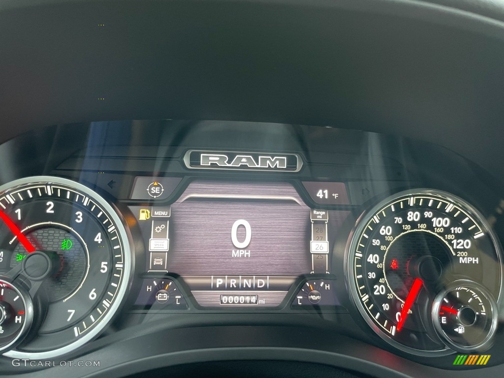 2021 Ram 1500 Big Horn Quad Cab 4x4 Gauges Photo #140925755