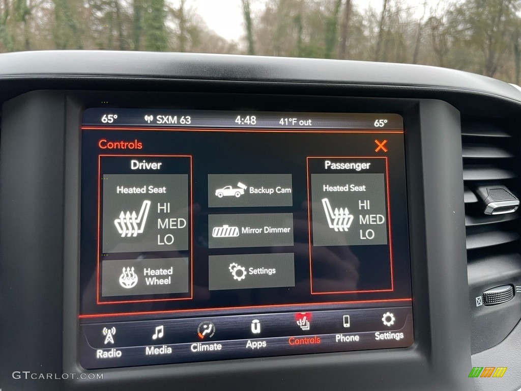 2021 Ram 1500 Big Horn Quad Cab 4x4 Controls Photo #140925830