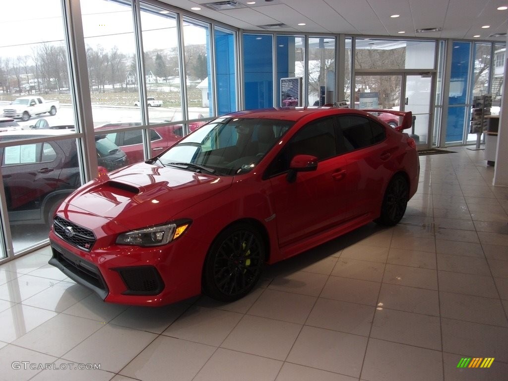 Pure Red Subaru WRX