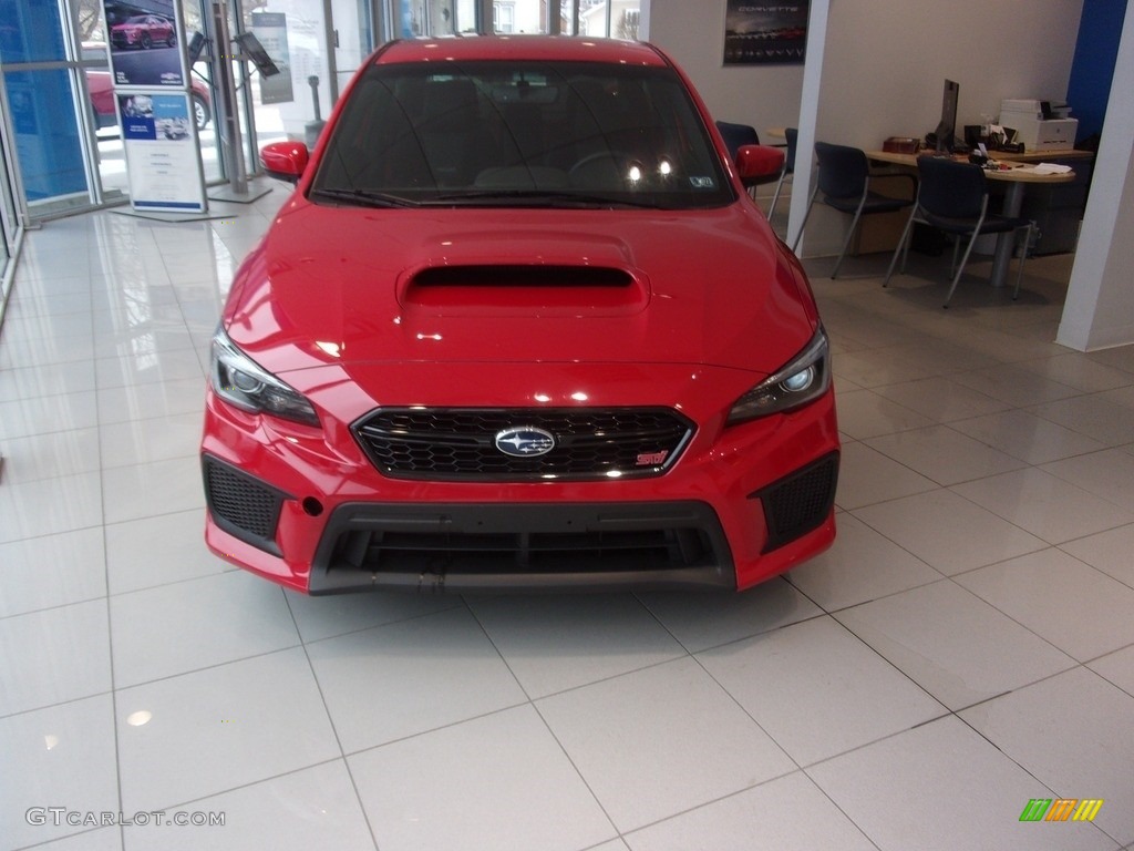 2019 WRX STI Limited - Pure Red / Black Ultrasuede/Carbon Black photo #2