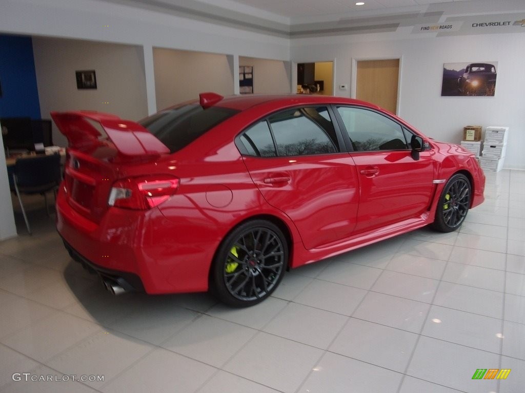 2019 WRX STI Limited - Pure Red / Black Ultrasuede/Carbon Black photo #3