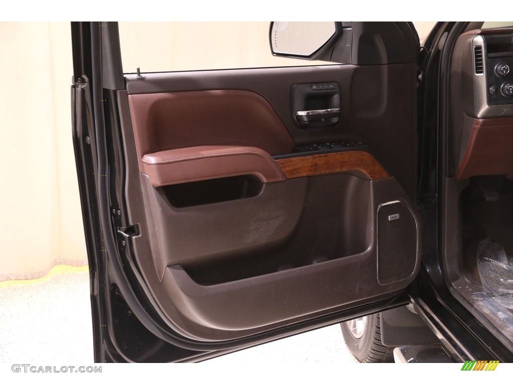 2014 Chevrolet Silverado 1500 High Country Crew Cab 4x4 High Country Saddle Door Panel Photo #140926313