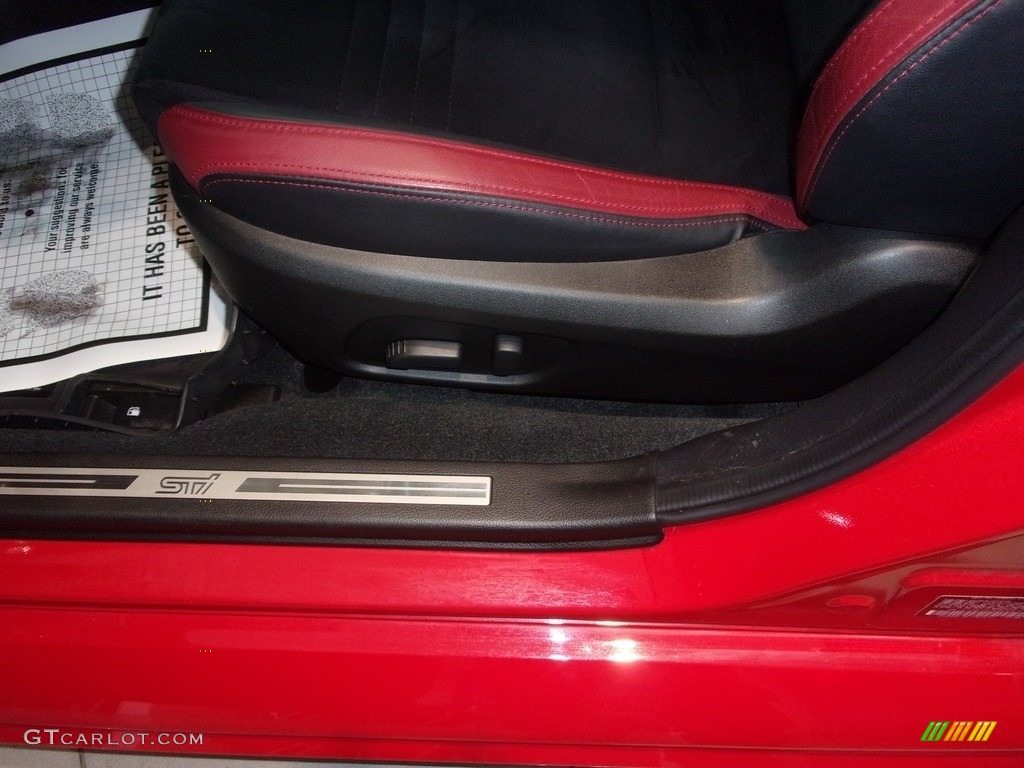 2019 WRX STI Limited - Pure Red / Black Ultrasuede/Carbon Black photo #13