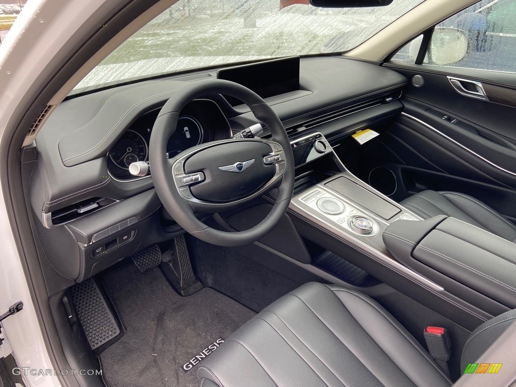 Black Interior 2021 Genesis GV80 3.5T AWD Photo #140928476