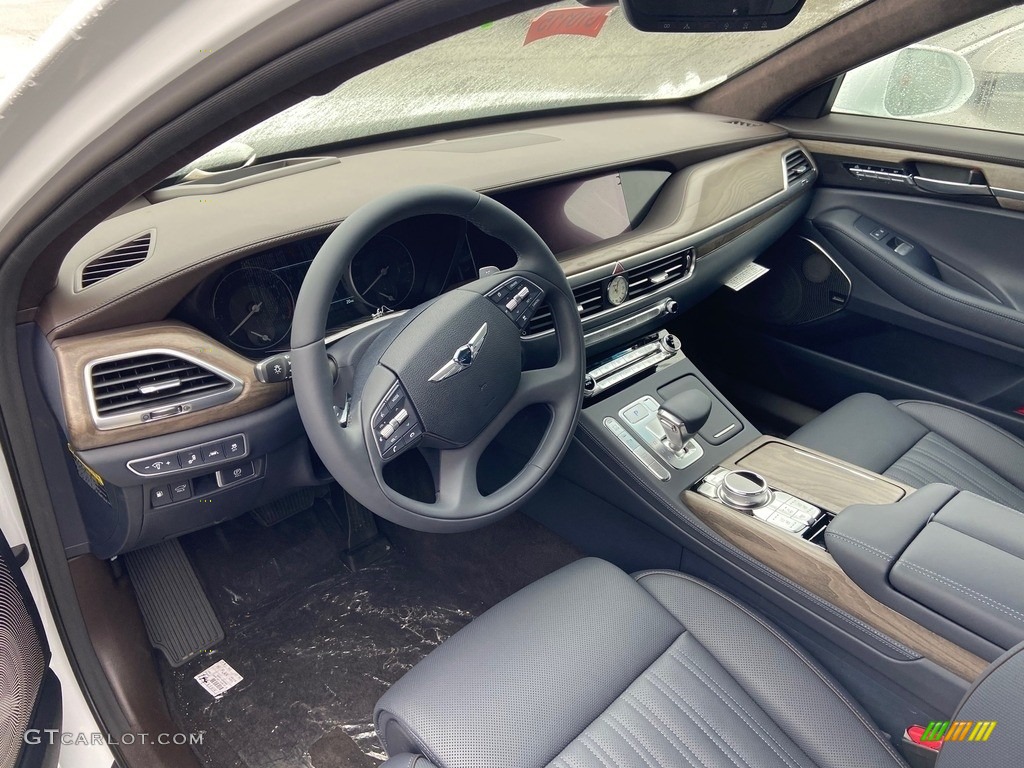 Indigo/Dark Brown Interior 2021 Genesis G90 5.0 AWD Photo #140928626