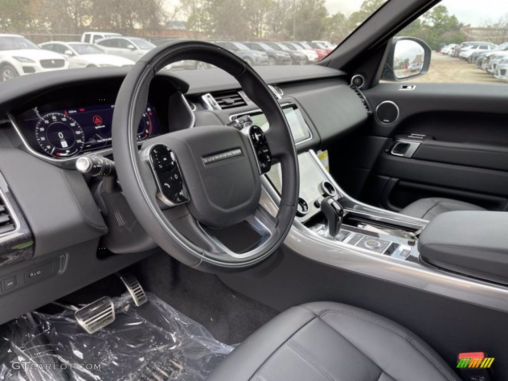 2021 Land Rover Range Rover Sport HSE Dynamic Ebony Steering Wheel Photo #140929199