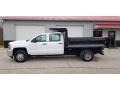 2015 Summit White Chevrolet Silverado 3500HD WT Crew Cab 4x4 Dump Truck  photo #2