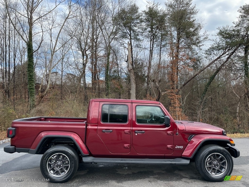 Snazzberry Pearl 2021 Jeep Gladiator Overland 4x4 Exterior Photo #140933330